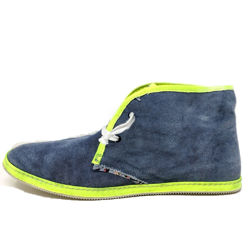 Le Crown Men's Canvas Chukka Boot, Blue